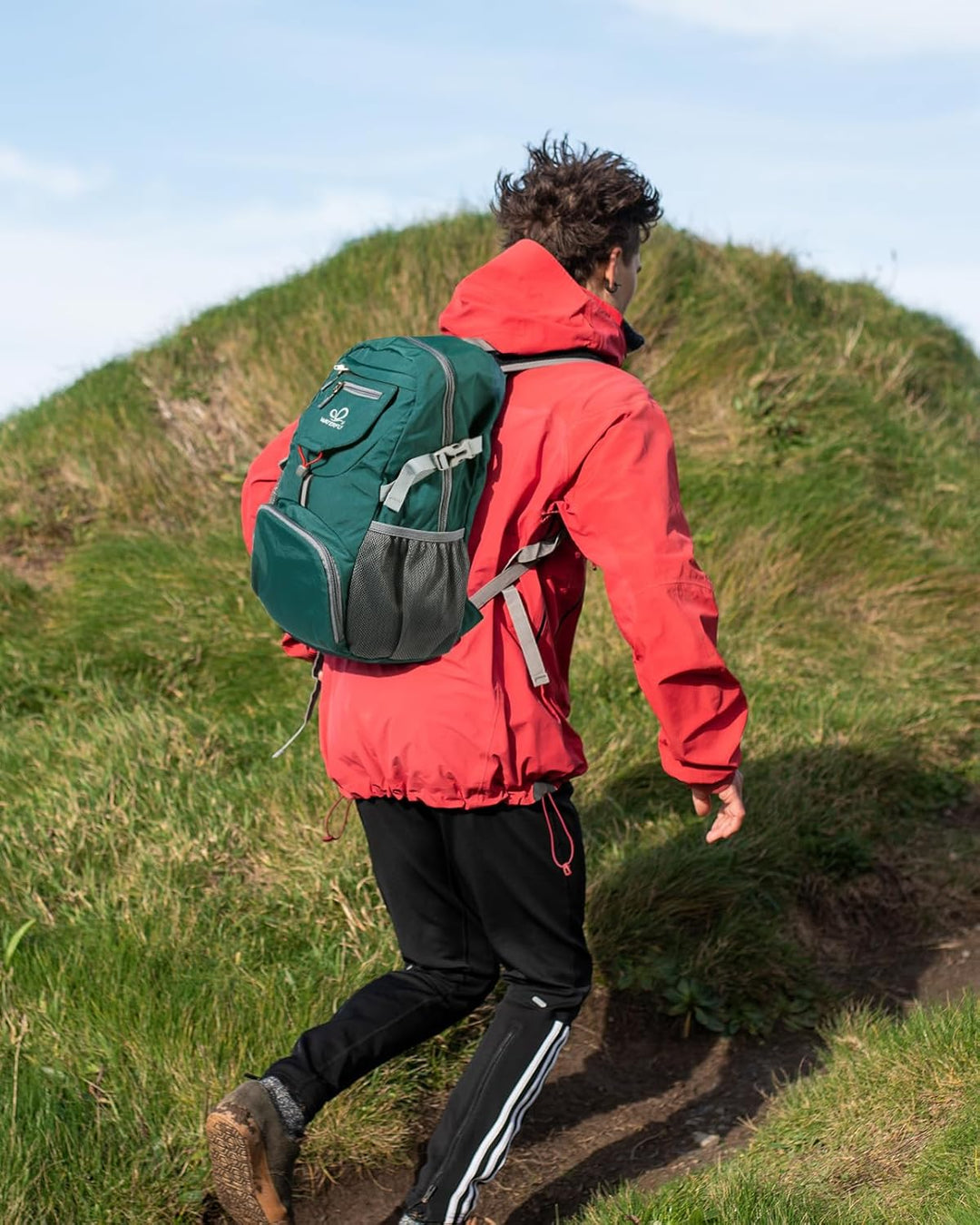 WATERFLY Ultraleicht Faltbar Klein Rucksack: 20L Leicht Packable Wanderrucksack Tagesrucksack Trekki