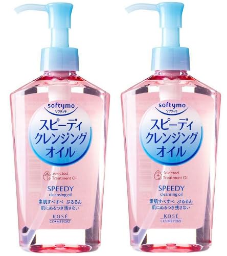 Kose Cosmeport Softymo Speedy Reinigungsöl, 230 ml, inkl Port Trading Original Gesichtsmaske, 2 Stüc