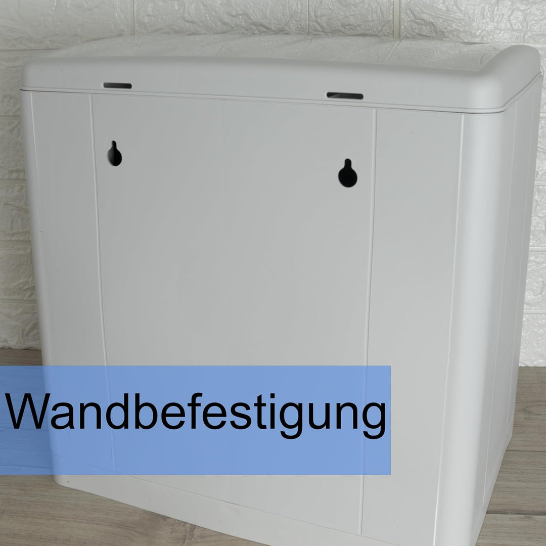 Hummelladen Mülleimer 20 Liter mit Kippfunktion Modulsystem Gelb - 40x40x30cm - seperater Eimer - Mü