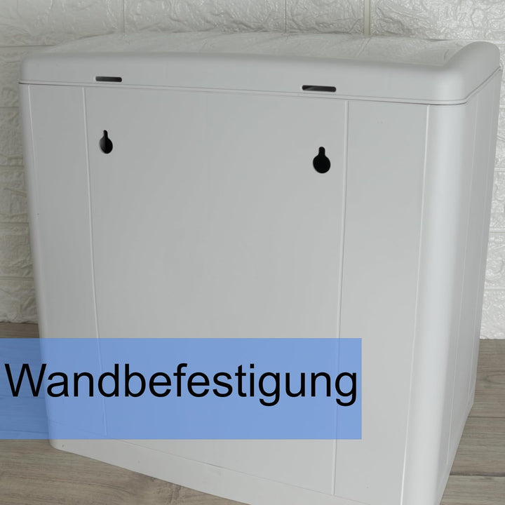 Hummelladen Mülleimer 20 Liter mit Kippfunktion Modulsystem Gelb - 40x40x30cm - seperater Eimer - Mü