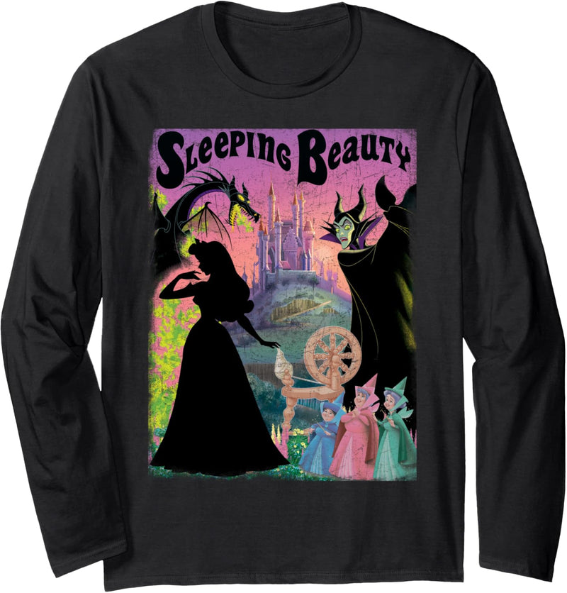 Disney Sleeping Beauty Poster Langarmshirt