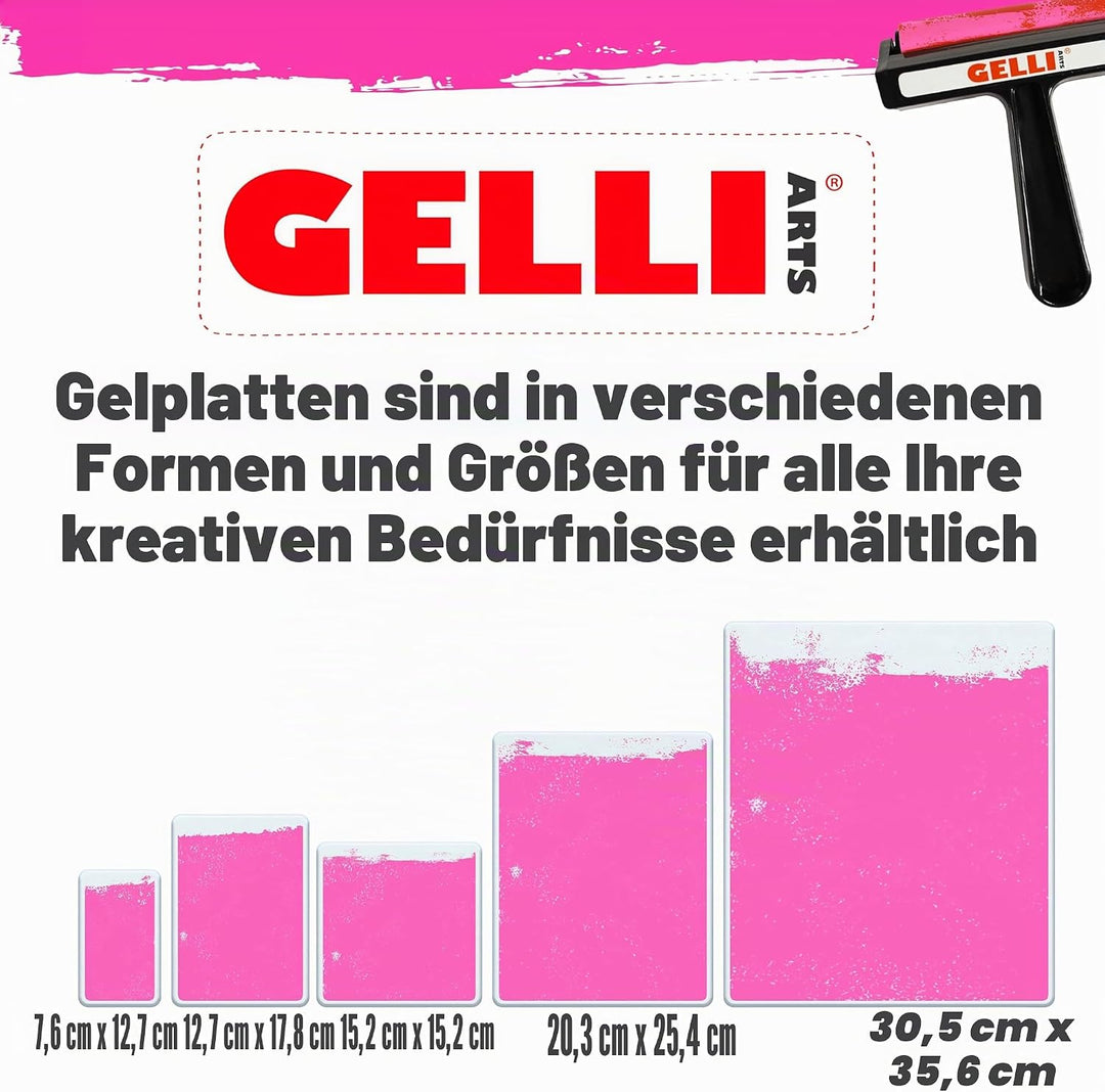 Gelli Arts GL12x14 Druck Teller 12 x 14 Zoll, Synthetic Material, druchsichtig, 30.48 x 35.56 cm 12