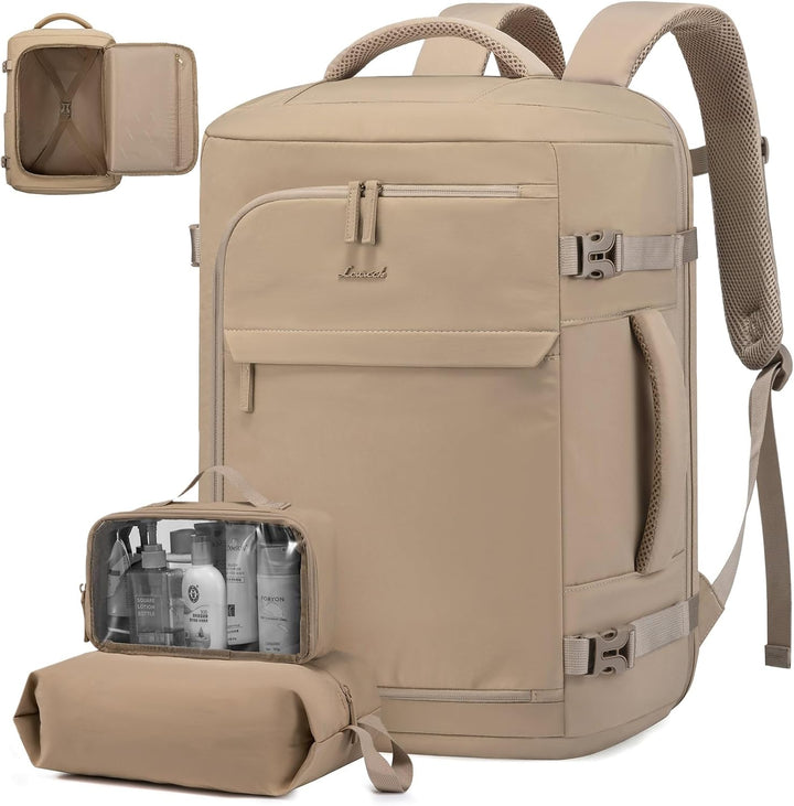 LOVEVOOK Reiserucksack Damen, Handgepäck Rucksack Flugzeug, Travel Backpack Women, Handgepäck Tasche