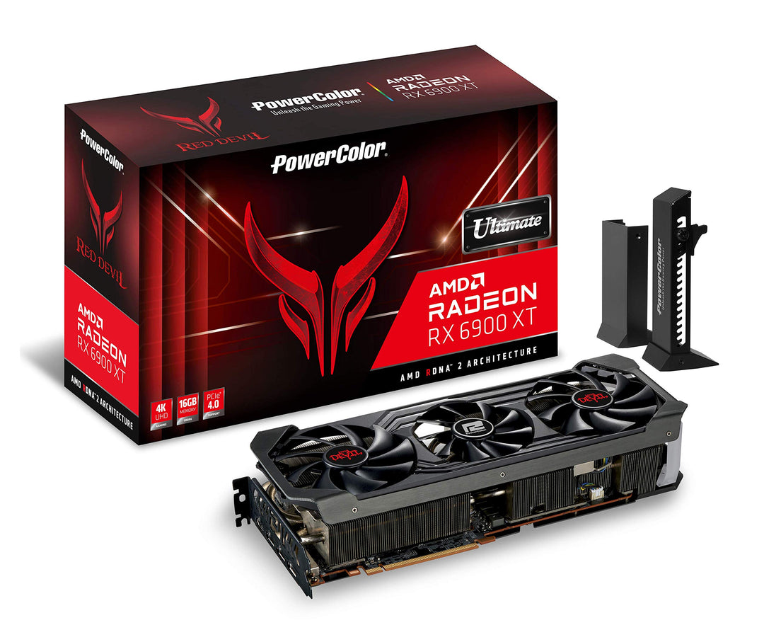 PowerColor Red Devil AMD Radeon RX 6900 XT Ultimate Gaming Grafikkarte mit 16 GB GDDR6 Speicher, ang
