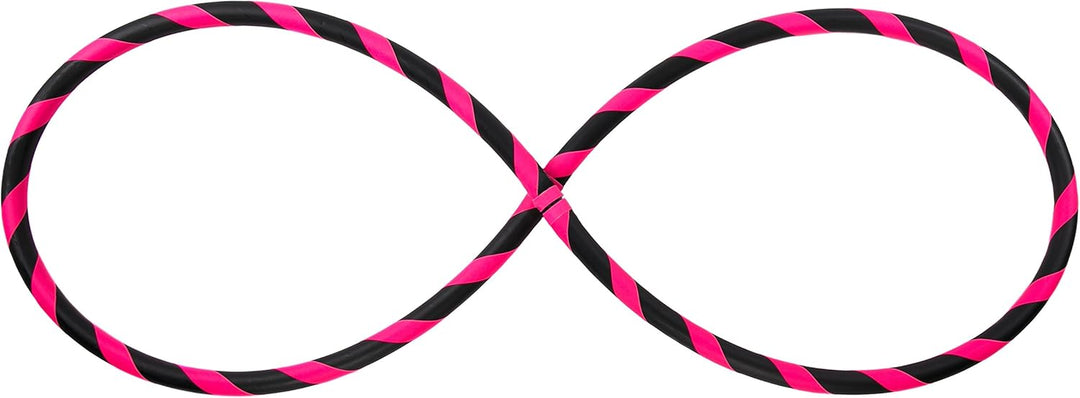 Faltbarer Anfänger Hula Hoop Reifen, Ø90/95/100/105cm Ø95cm Neon-Pink, Ø95cm Neon-Pink