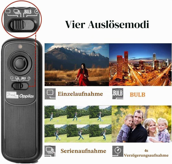 Pixel Kabellose Fernauslöser RW-221/N3 Kamera Funkfernauslöser Kompatibel mit Canon EOS R5 10D 6D-II