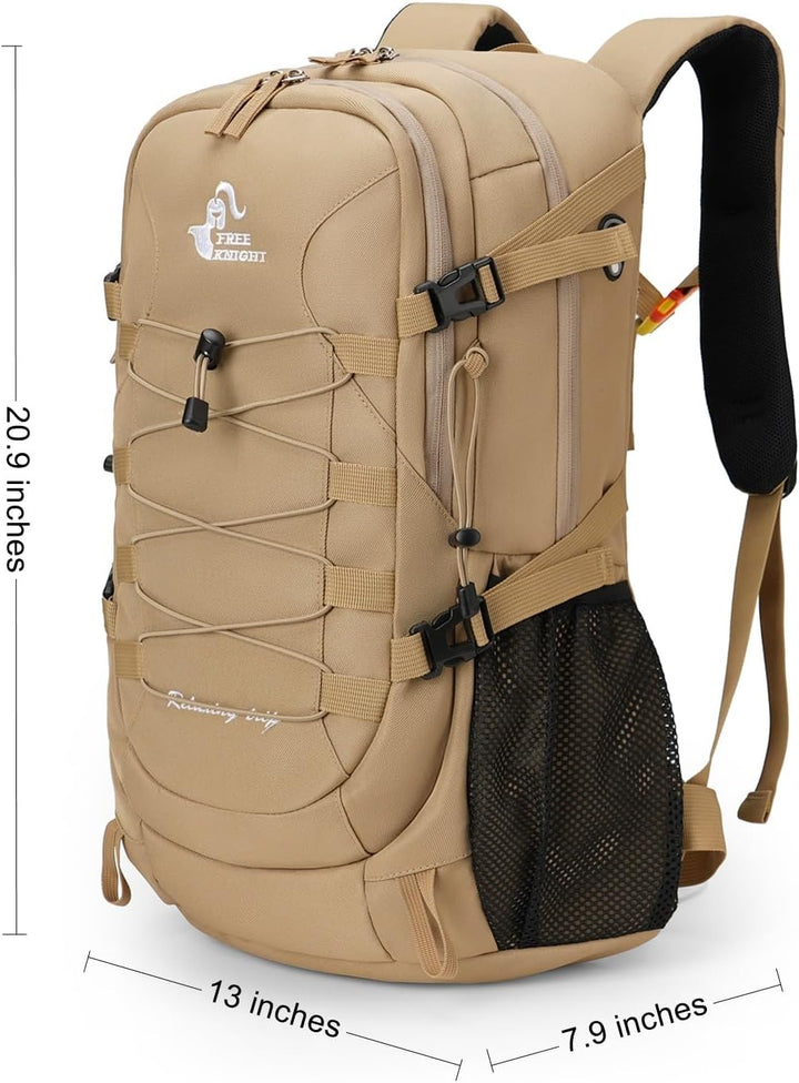 Bseash 40L Leichter wasserdichter Wanderrucksack mit Regenschutz, Outdoor Sport Reise Tagesrucksack