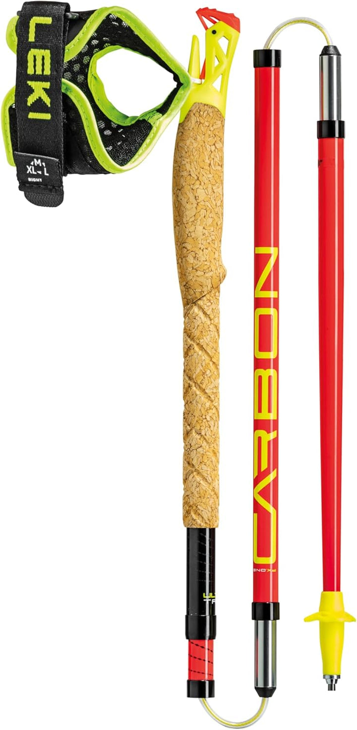 LEKI Ultratrail FX.One Trailrunningstöcke 125CM bright red-black-neonyellow, 125CM bright red-black-