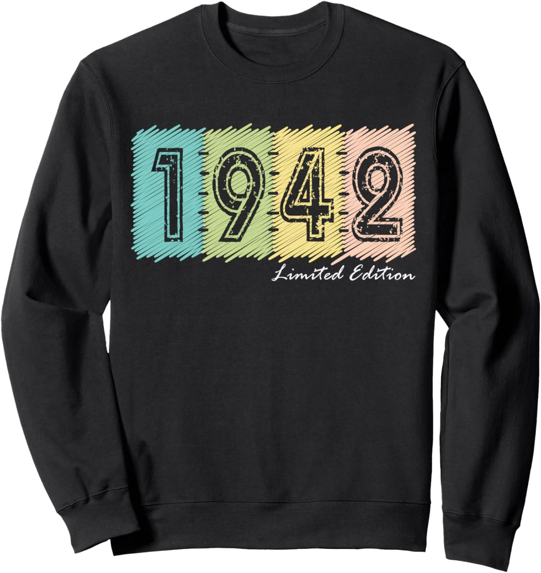 82. Geburtstag Mann Frau 82 Jahre 1942 Deko Lustig Geschenk Sweatshirt