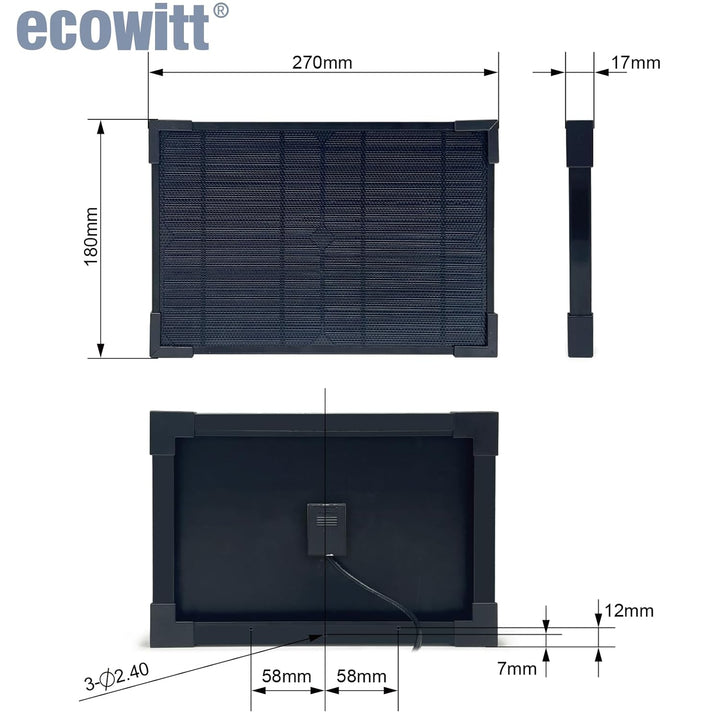 ECOWITT WS6210 Gateway für Wetterstationen, 4G &amp; Wi-Fi Wetterstation Mobile Receiver für Outdoor/Ind