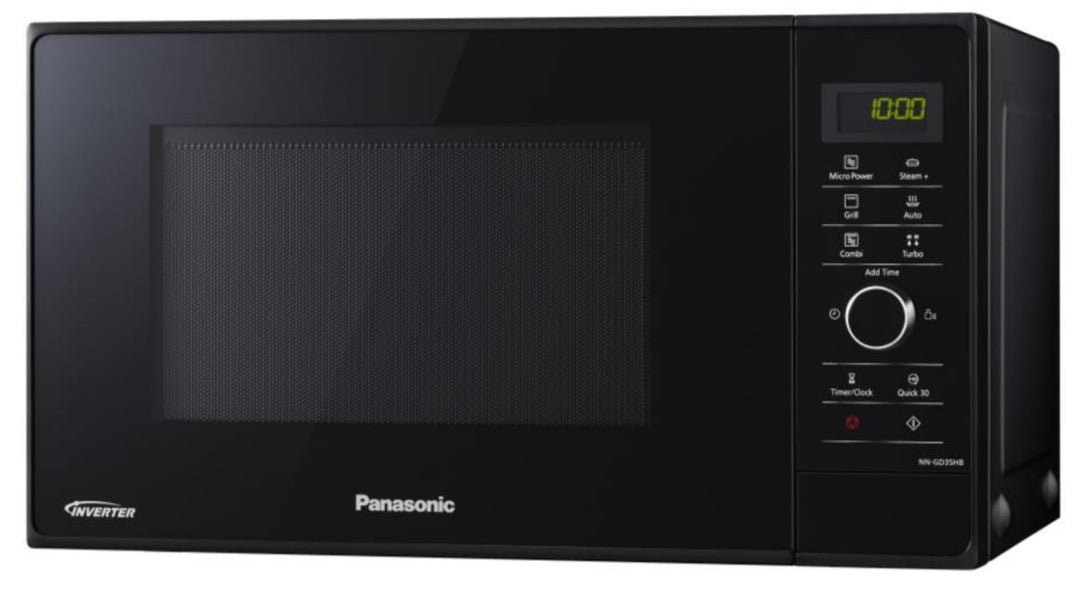 Panasonic NN-GD35HBGTG Mikrowelle mit Grill (1000 W, Dampfgarer, Steamer, Kombimikrowelle, Pizza-Pfa