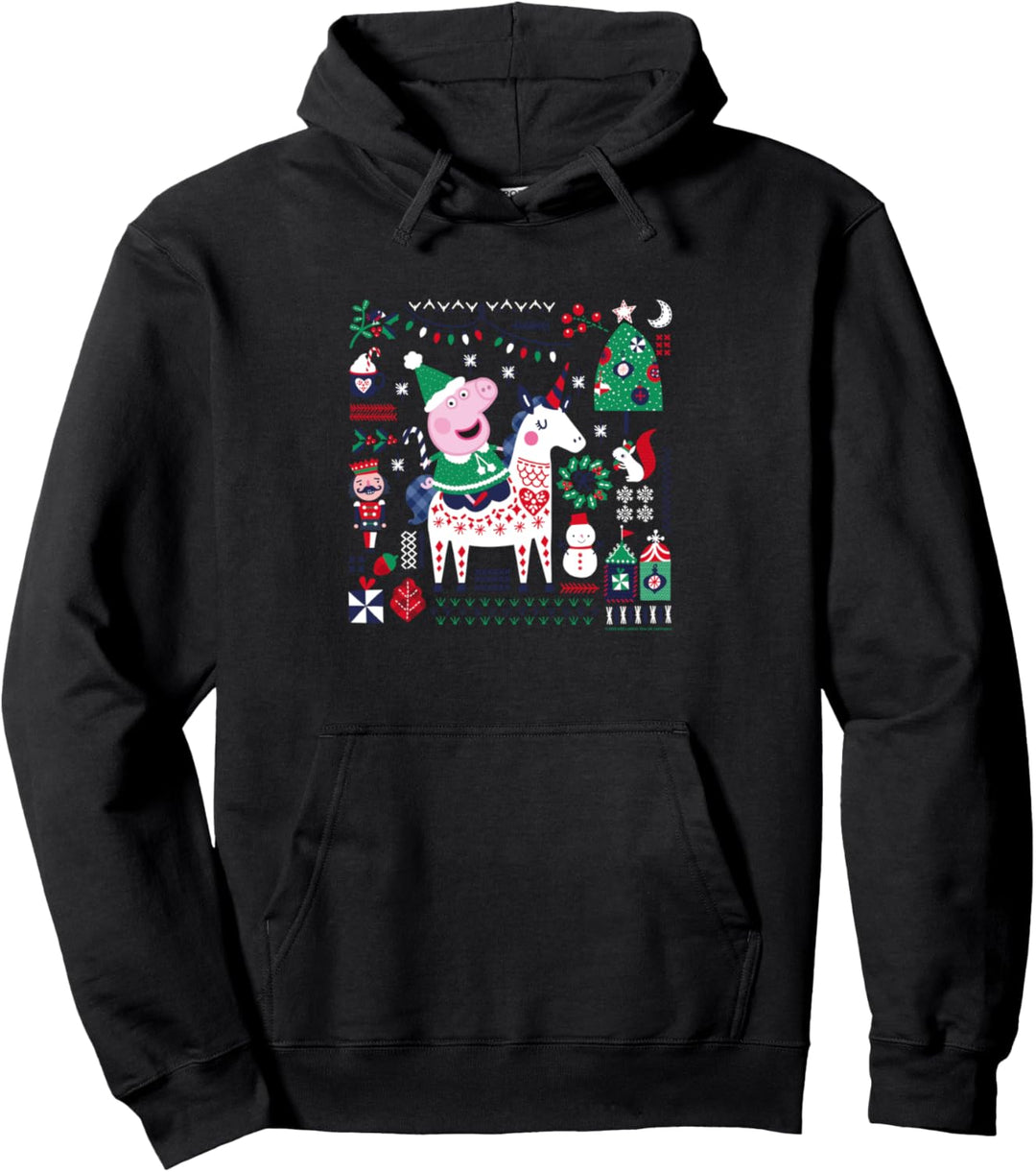 Peppa Pig Christmas Horse Pullover Hoodie