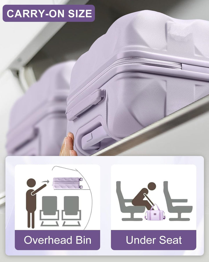 Sea choice Hardschalen Trolley Koffer Set 5tlg. Zwillingsrollen Reisekoffer Enthält 1 Reisetasche un