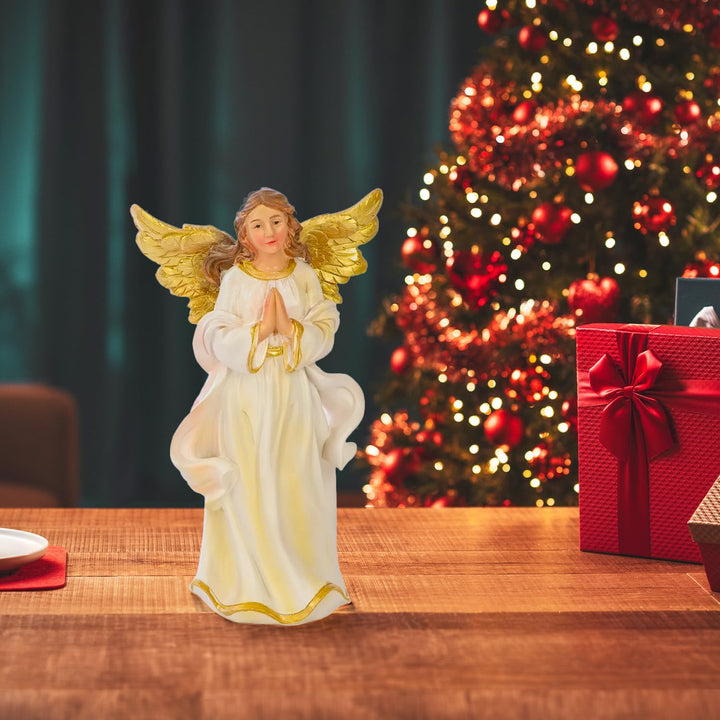 Avilia Krippenfiguren-Set aus Kunstharz, 11 Stück für Weihnachtskrippe, 20 cm, ideal als Weihnachtsd