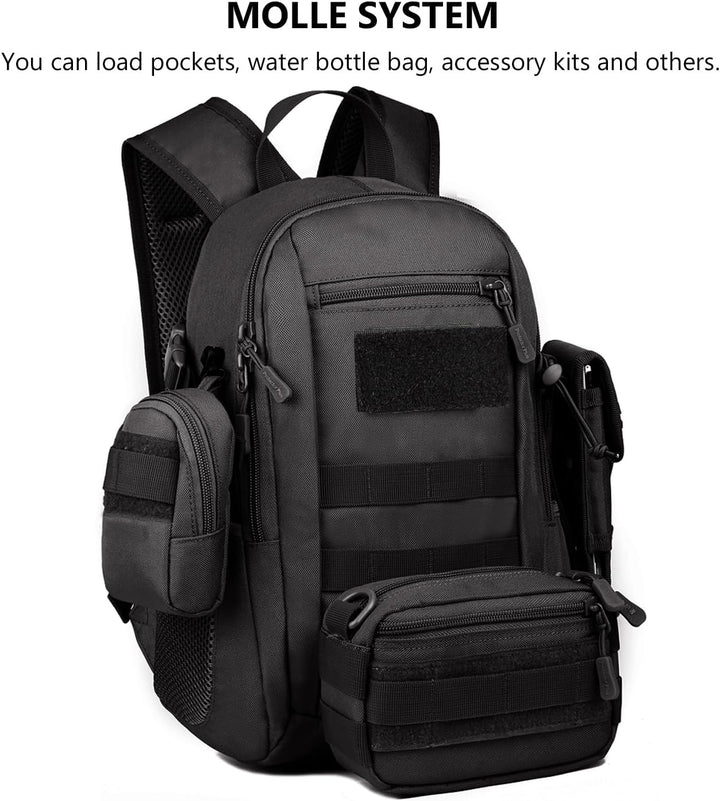 Rucksäcke für Taktischer Mini Tagesrucksack Fahrrad Wandern Bergsteigen Radfahren Rucksack Molle-Tas