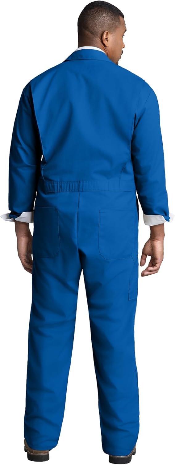 Red Kap Herren Twill Action Back Brusttaschen Arbeits-Overalls, 36 Electric Blue