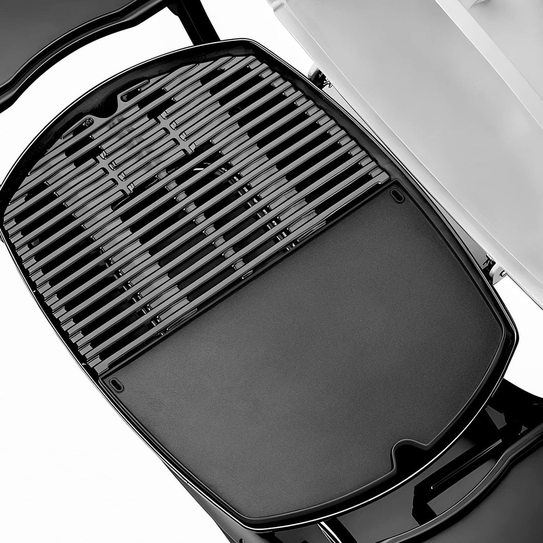 7645 Grillrost Gusseisen für Weber Q200, Q220, Q2000, Q2200 Series, 27,3 x 38,9 cm Grillpfanne ersat