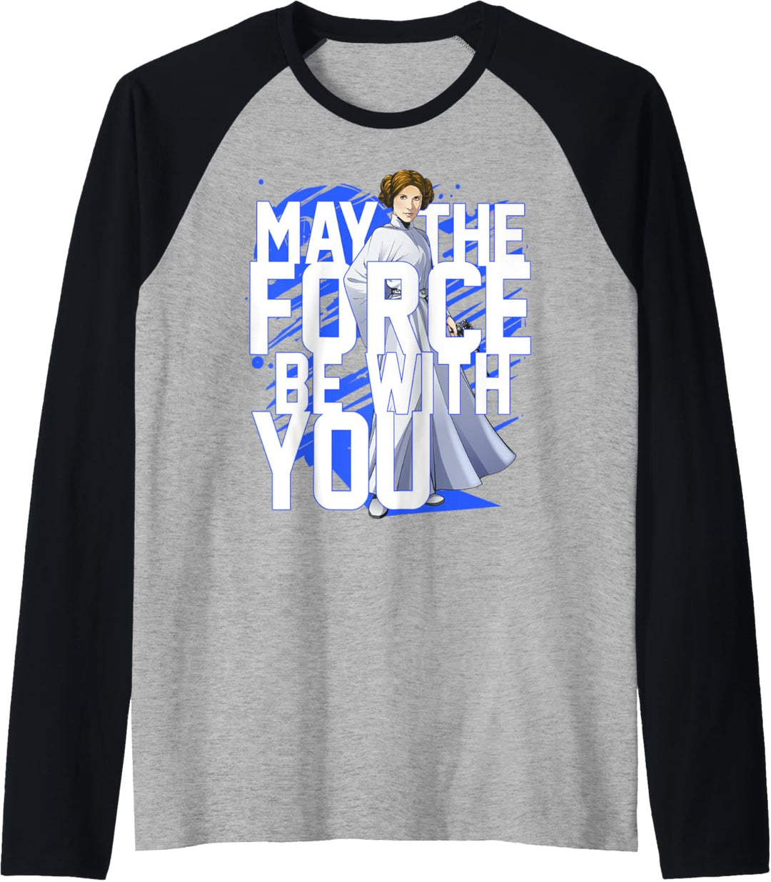 Star Wars Force Be With You Princess Leia Raglan