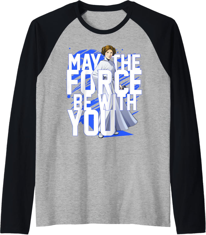 Star Wars Force Be With You Princess Leia Raglan