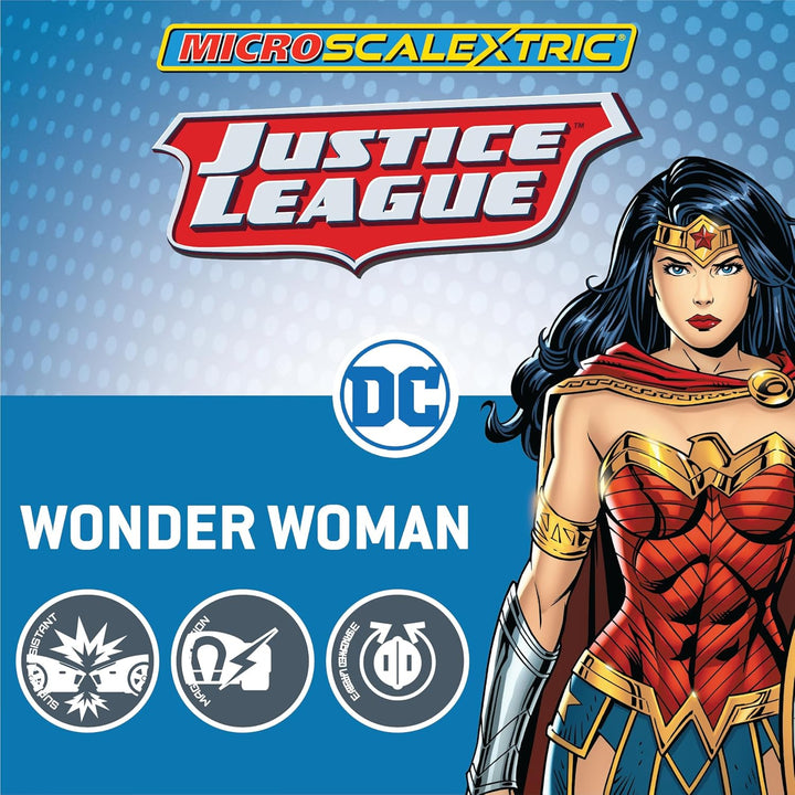 Micro Scalextric Justice League Wonder Woman Slotcar, Justice League Wonder Woman