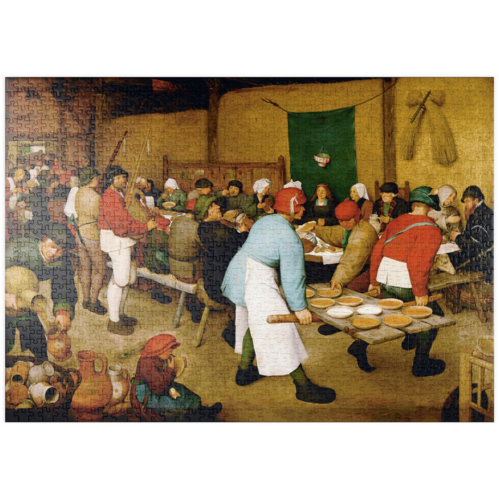 Peasant Wedding, 1568, by Pieter Bruegel The Elder - Premium 1000 Teile Puzzle - MyPuzzle Sonderkoll