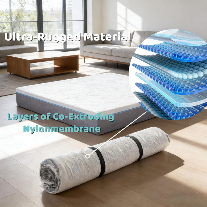 WORKKOOL Vakuumversiegelte Beutel für Lagerung von Matratzen, Vakuum-Matratzenbeutel für Umzug, Plat