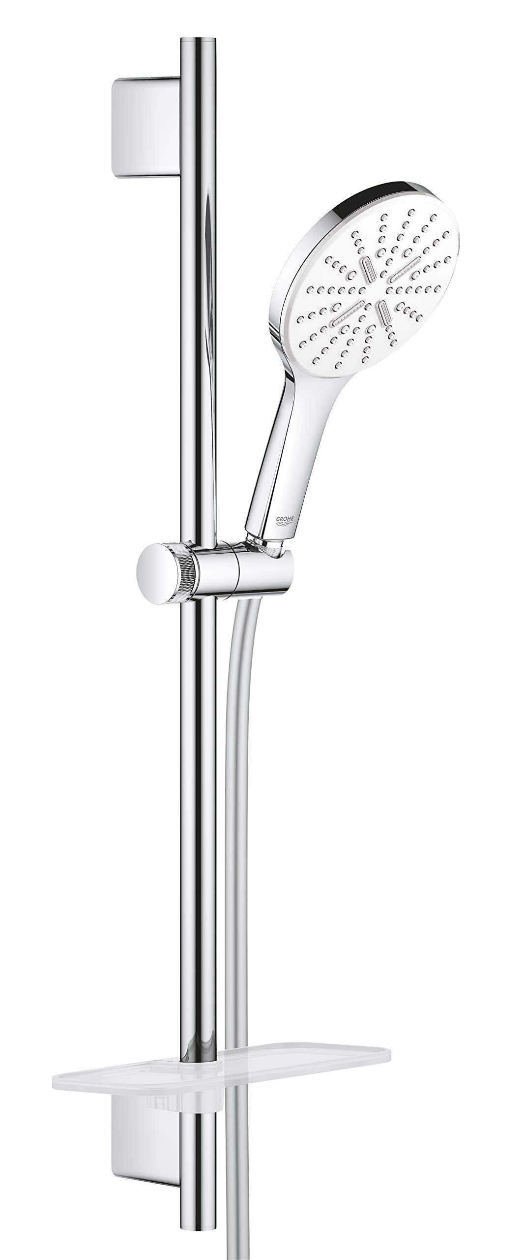 GROHE Rainshower 130 SmartActive | Brausestangenset 3 Strahlarten | Moon White | 26576LS0 Brausestan