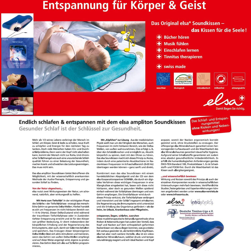 elsa Ampliton Soundkissen Kopfkissen