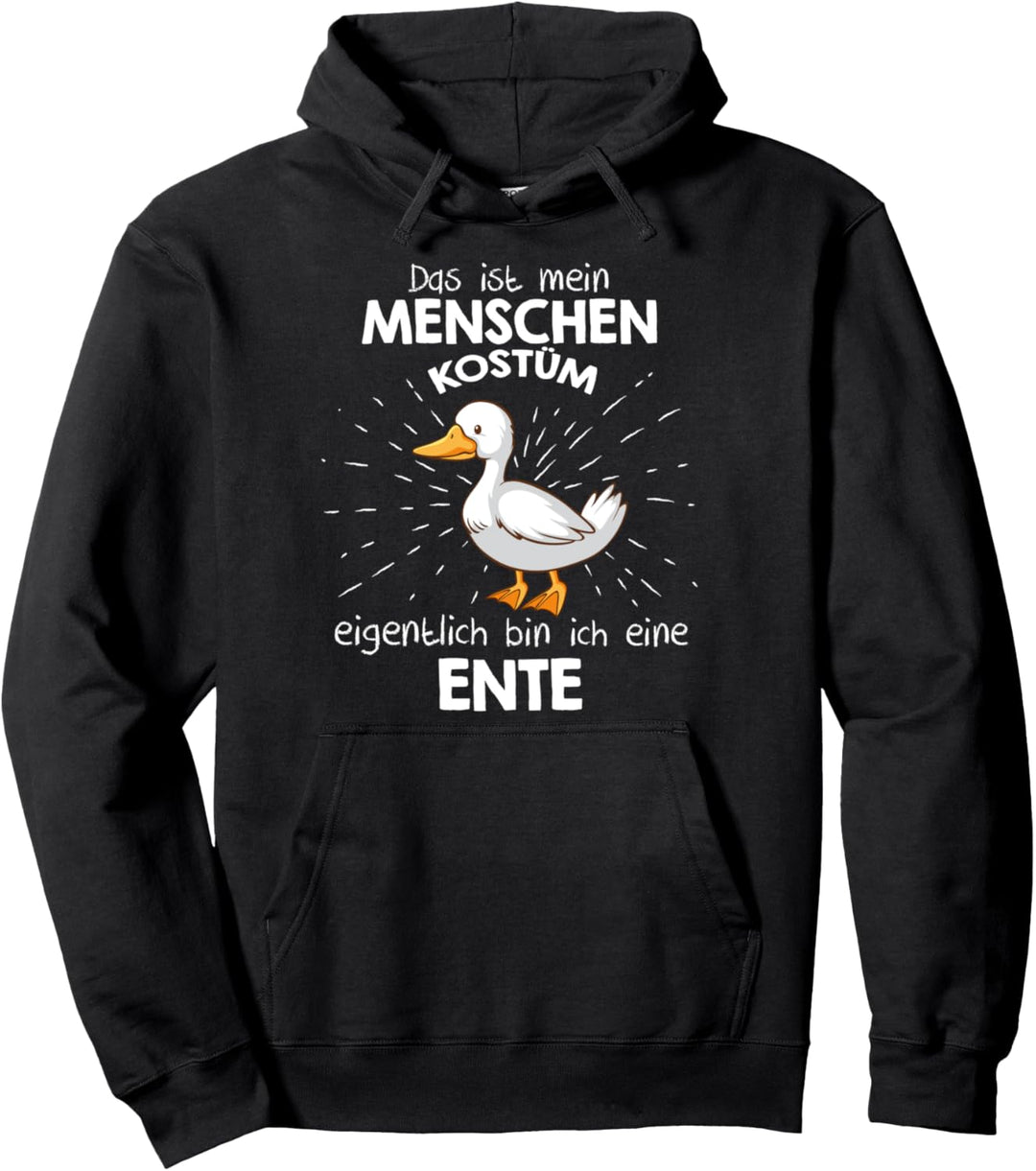 Mein Menschen Kostüm Bin ich eine Ente, Halloween Outfit Pullover Hoodie