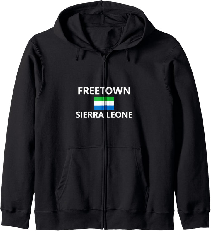 Freetown Sierra Leone Flagge Land Flag Country City Kapuzenjacke
