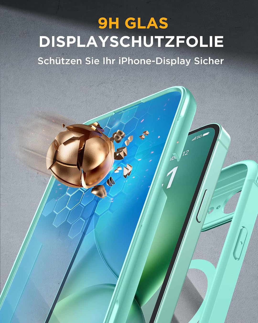 Miracase für iPhone 17e Hülle &amp; iPhone 16e Hülle für MagSafe,[360° Ganzkörper-Stossfest],integrierte