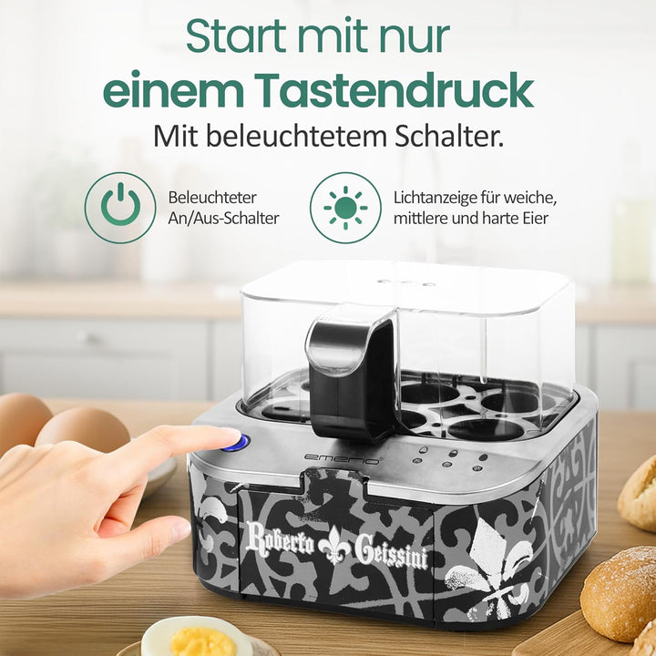 ROBERTO GEISSINI | einzigartiger Eierkocher mit der Stimme von CARMEN GEISS | Limited Edition by EME