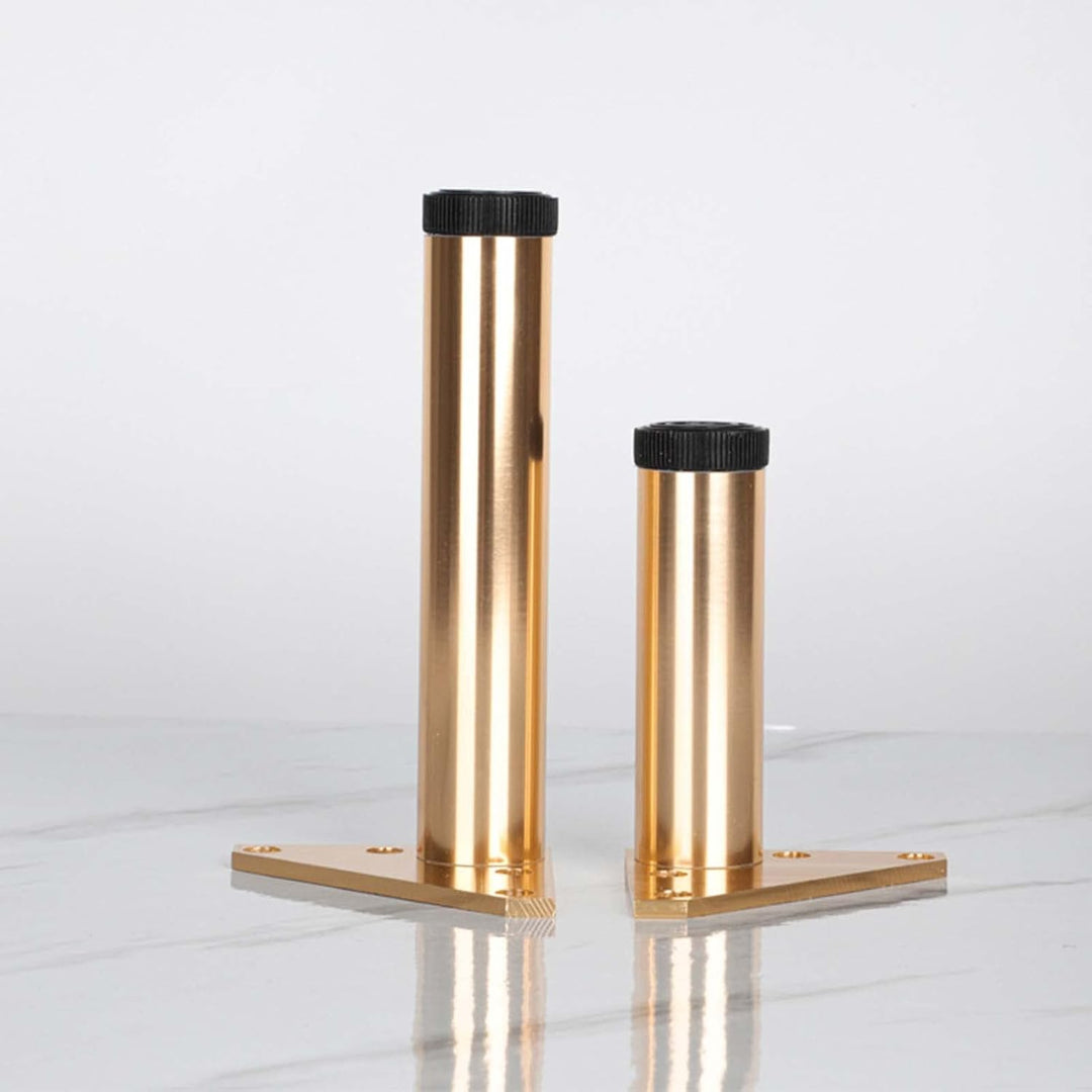 Möbelfüsse Gold Metall, 4 Stück Tischbeine Höhenverstellbar 20cm-20.8cm, Verstellbare füsse für Möbe