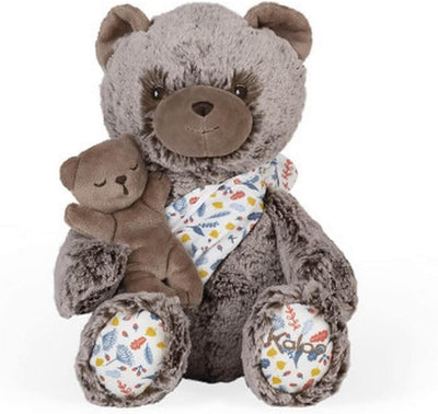 KALOO - Linoo - Plüschtier Papa Bär Oscar und Sein Baby, 35 cm - ab der Geburt K971002, Papa Bär Osc