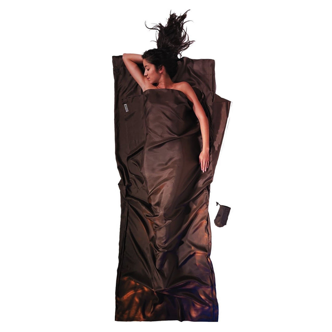 Cocoon Hüttenschlafsack aus Seide 86"x35" Muddy Eleph, 86"x35" Muddy Eleph