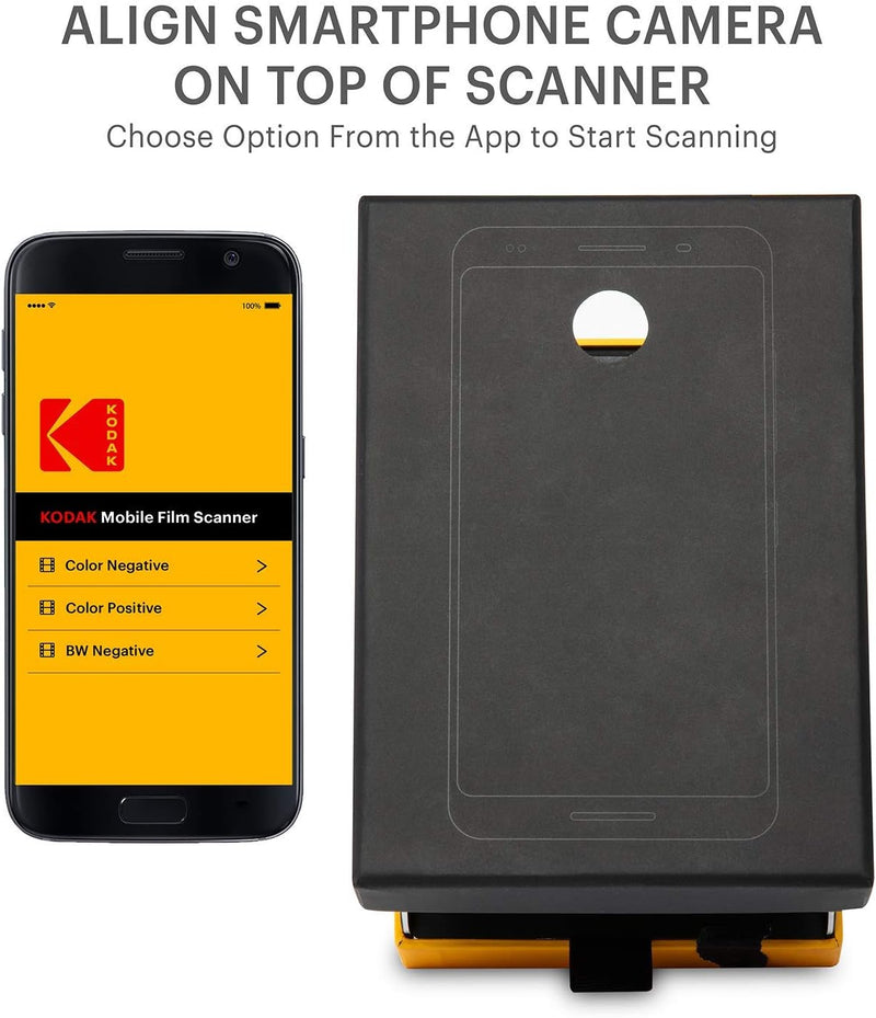 KODAK Mobiler Filmscanner – Scannen und speichern Sie alte 35-mm-Filme und Dias mit Ihrer Smartphone