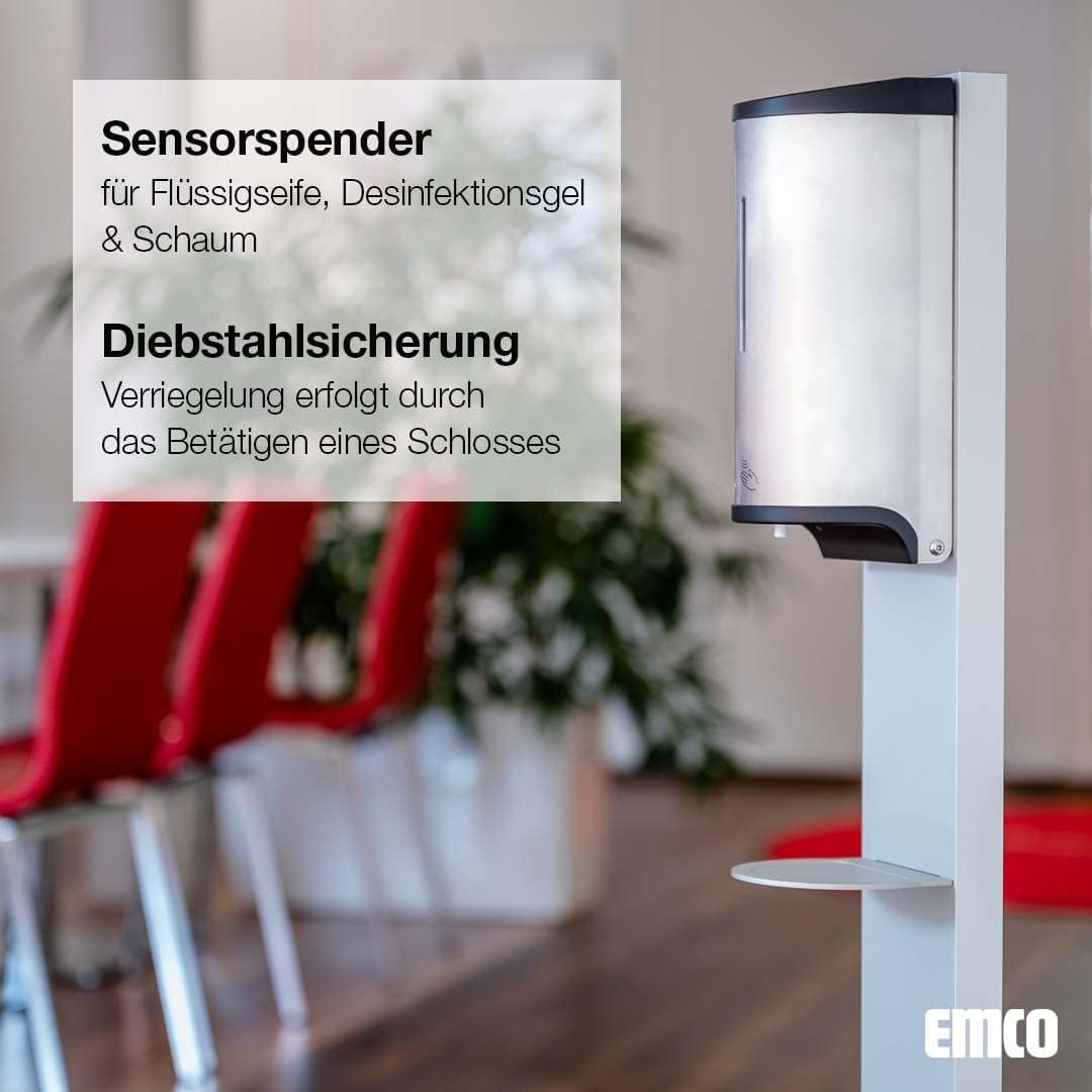 EMCO SYSTEM2 Desinfektionsspender zur Stand- oder Wandmontage, sensorgesteuerter Desinfektionsmittel