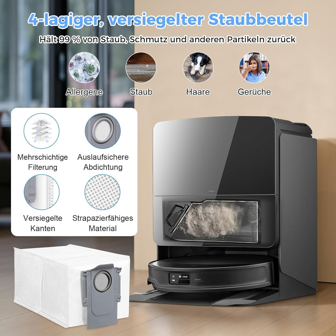 21 Stück Zubehörset für Roborock Qrevo Curv 2 Pro/Qrevo Curv 2 ProX/Saros 10R/Saros 20/Qrevo Edge 2