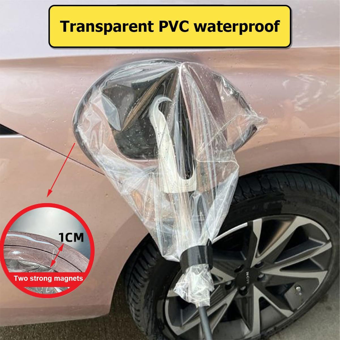 JNNJ EV Ladeanschluss Magnetische Abdeckung, Elektroauto Ladegerät Port wasserdichte Abdeckung, Lade