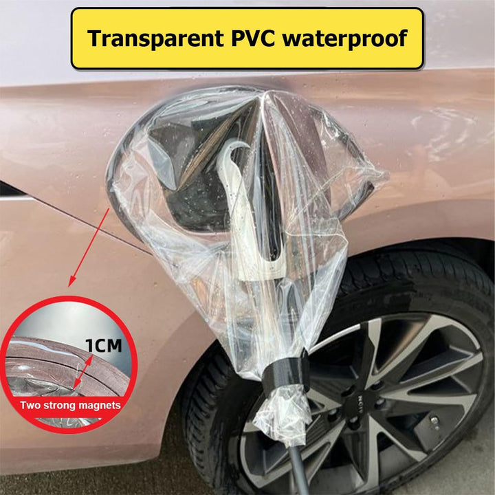 JNNJ EV Ladeanschluss Magnetische Abdeckung, Elektroauto Ladegerät Port wasserdichte Abdeckung, Lade