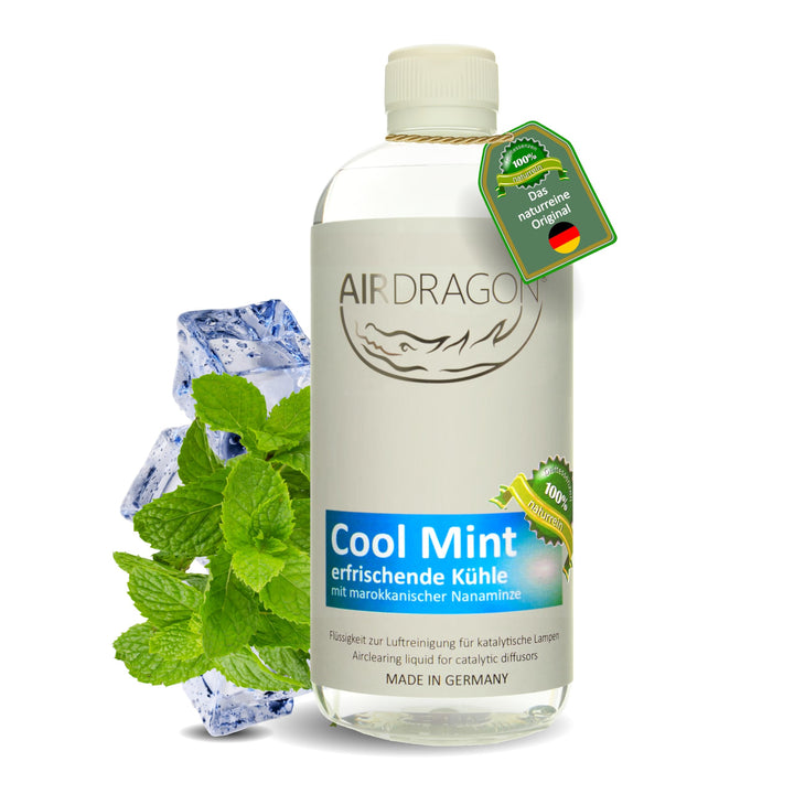AIRDRAGON® COOL MINT • Für jede katalytische Lampe • OHNE künstliche Duftstoffe • 1000ml Premium Nat