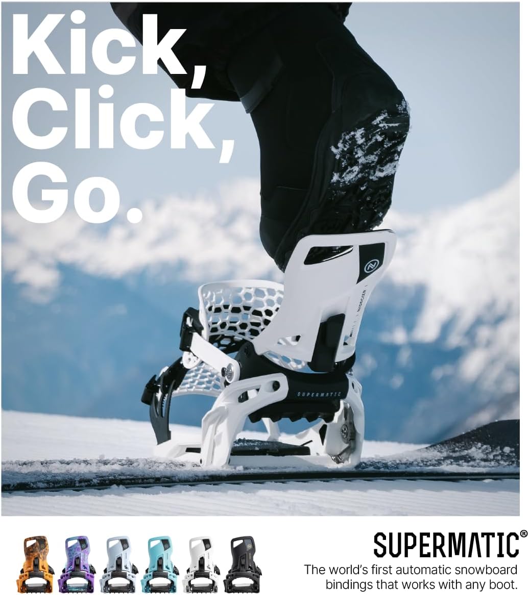 Nidecker Unisex – Erwachsene Supermatic Snowboard-Bindungen Kanonenblau S, Kanonenblau S