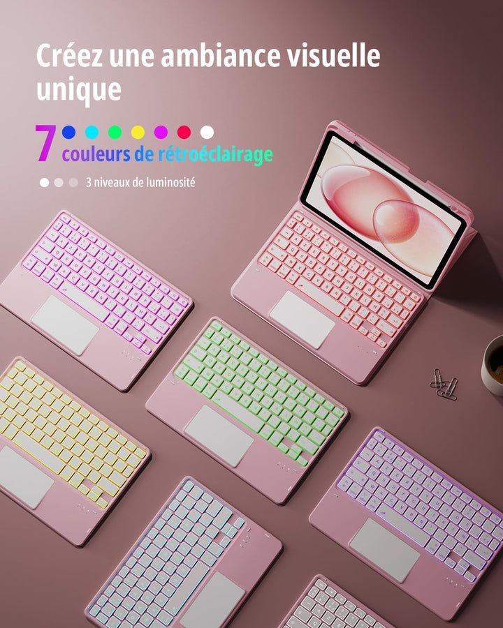 CACOE Tastatur Hülle Kompatibel mit iPad Air 7 Generation 2025 M3 11 Zoll/Air 6/5/4 Generation 2024/