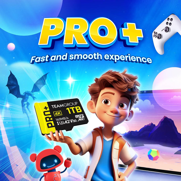TEAMGROUP A2 Pro Plus Karte 256GB Micro SDXC UHS-I U3 A2 V30, Lesen/Schreiben bis zu 160/110 MB/s fü