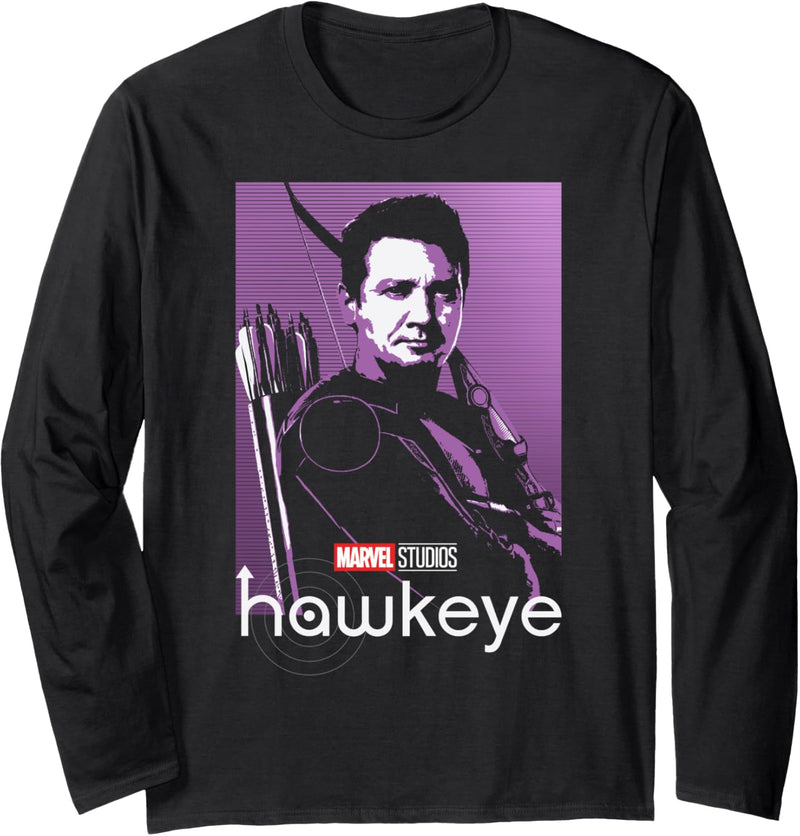 Marvel Hawkeye Poster Langarmshirt