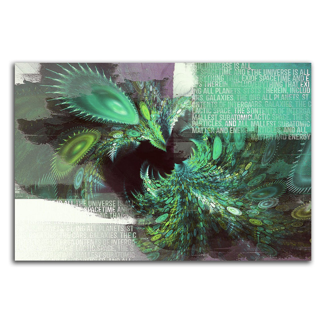 Paul Sinus Art Kunstdruck mintgrün Abstrakt478_60x80cm LeinLeinwandbild Traumwelten XXL fertig auf K
