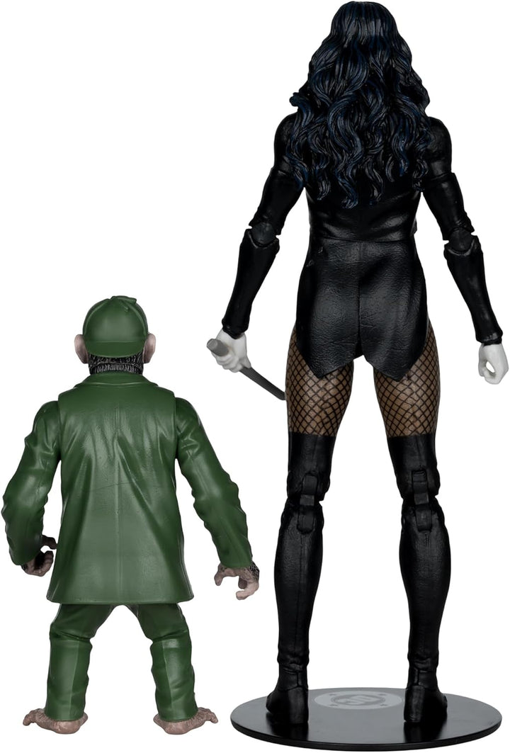 McFarlane DC Multiverse Zatanna (DC Classic) 17,8 cm Actionfigur mit Detective Chimp Collector Editi