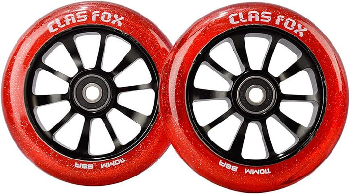 CLAS FOX Pro Stunt Scooter Rollen Roller Räder 110mm Ein Paar mit ABEC-9 Kugellager CNC Metallker (2