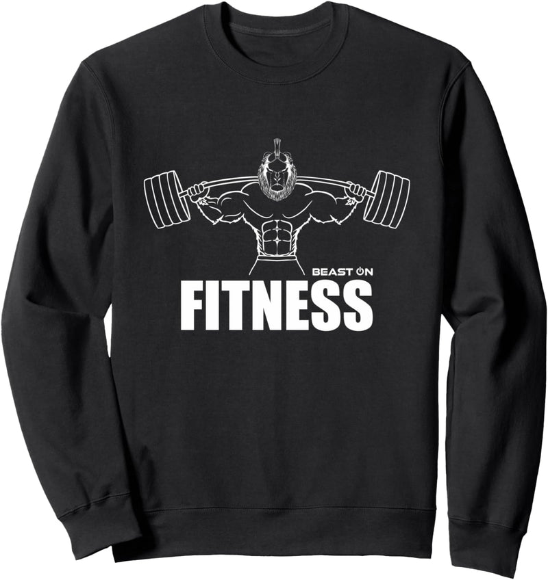 Löwe Soldat Fitness Löwe Gym Design Fitness Motiv Beast ON Sweatshirt