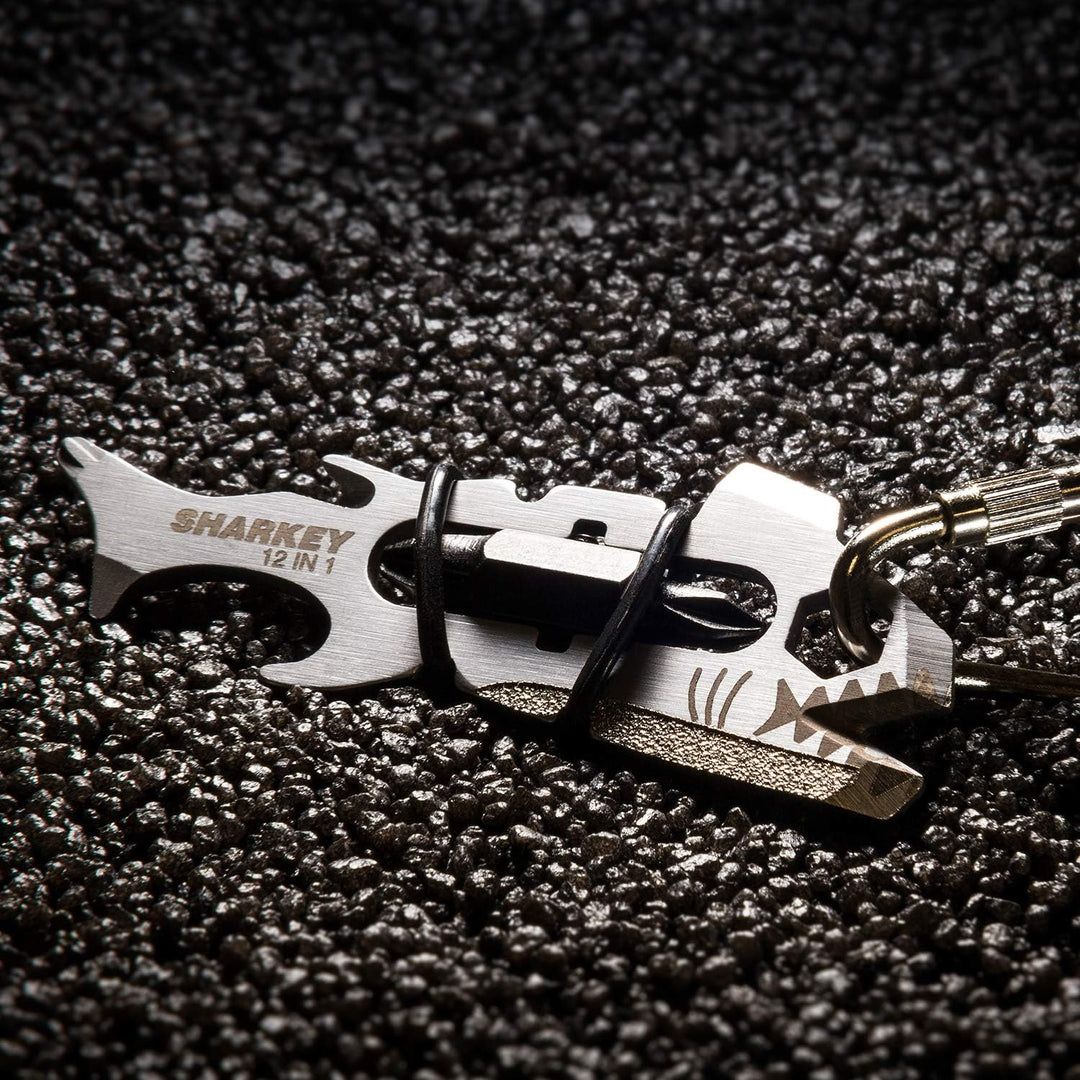 True Utility Sharkey - 12 in 1 Multi Tool - Mit Schraubendrehern, Flaschenöffner, Gewindeschneider,